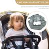 Toyvian Windproof Stroller Cover Grey Rain Protector Dustproof Outdoor Shield for Standard Strollers Easy Carry and Storage view 4