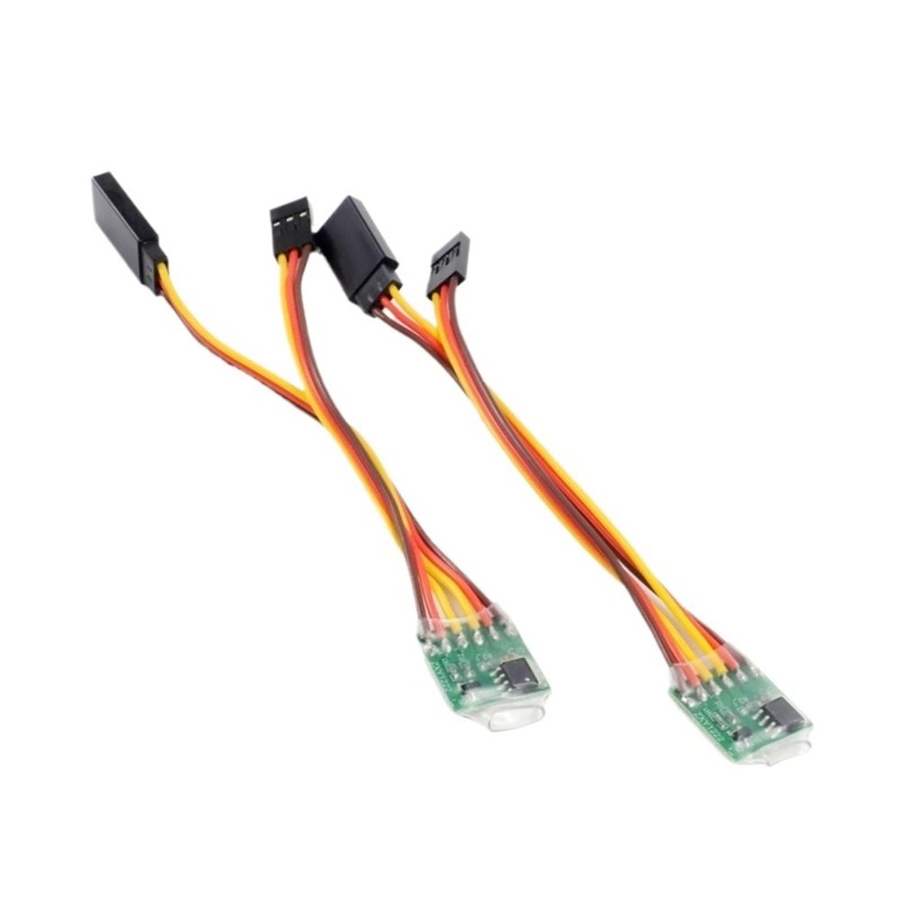 Universal servo Inverter Signal 4-6V / 3.6V-24V servo Reverser Low/high Voltage for Remote Control servo Aircraft distintivo(2pcs Low Voltage)
