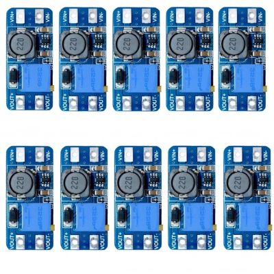 5/10 Pieces MT3608 DC-DC Boost Module 2A Boost Board Voltage 2-24V Boost 5v/9v/12v/28V Adjustable distintivo(10pcs MT3608)