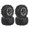 XCNVCYD RC Tires Tyres Wheels Compatible with Hosim for Xinlehong Q901 Q902 Q903 9130 9136 9137 9138 1/16 RC Car Spare Parts 4Pcs 80X45Mm Tire Wheel Tyre view 1