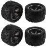 XCNVCYD RC Tires Tyres Wheels Compatible with XINLEHONG 9125 9116 X9115 X9116 for GPTOYS S911 S912 1/12 RC Car Spare Parts Upgrade Accessories 4Pcs Tires Tyre Wheel view 2