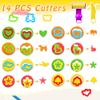 iShyan Dough Tools Play Set for Kids,30 pcs Basic Dough Play Toys with Animal Cutters, Roller, Rolling Pins, Safety Scissors, Plastic Knife,Character Accessories view 3