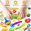 iShyan Dough Tools Play Set for Kids,30 pcs Basic Dough Play Toys with Animal Cutters, Roller, Rolling Pins, Safety Scissors, Plastic Knife,Character Accessories view 4