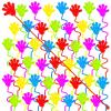 120PCS Glitter Sticky Hands for Kids, Mini Stretchy Slap Hands Toys, Little Hands Sticky Hands Bulk for Party Favors, Girls, Boys, Classroom Prizes, Students, Birthday Gifts, Goodie Bags Stuffers view 1