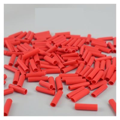 50pcs Model Aircraft Heat Shrink Tube Insulation Tube Red/Black Electrical Insulation, Repair and Wire Connection distintivo(Red)