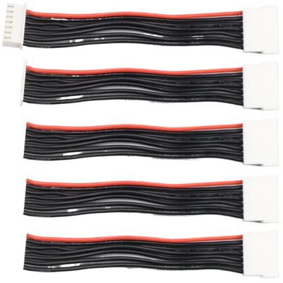 5PCS 10cm 1S 2S 3S 4S 5S 6S 7S 8S Balance Charger Wire Extension Lead with JST XH Connector Adapter Plug Compatible with RC Drone and LiPo Packs(6S 10CM)