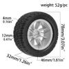 1:10 Flat Rally Tyre 78mm Wheel Rims & Tires Set 12mm Hex for Ta-Miya W-Ltoys H-PI H-SP AR-RMA Buggy 1/10 Scale RC Car Upgrade Parts(4pcs White) view 2