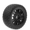 1:10 Flat Rally Tyre 78mm Wheel Rims & Tires Set 12mm Hex for Ta-Miya W-Ltoys H-PI H-SP AR-RMA Buggy 1/10 Scale RC Car Upgrade Parts(4pcs White) view 3
