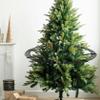 Christmas Tree Train Set with Light & Sound, Hanging Electric Train with Locomotive & Tracks, Realistic Holiday Decor view 2
