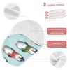 Kigai Christmas Penguins Burp Cloths for Baby 2 PCS Ultra Soft & Absorbent Muslin Burping Cloths Newborn Spit Up Rags for Boys & Girls, 11x22 inch view 3