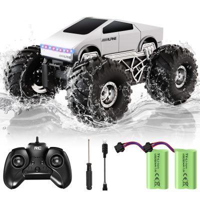Cheffun Monster Truck Toys, 1:16 Amphibious Remote Control Car for Boys 4-7, Waterproof RC Trucks, 4WD All Terrain Off-Road RC Toys Car, Birthday Gift for Kids Boys Girls Age 5+ Years Old