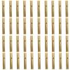 40-Pack Pure Copper Gold Plated Bullet Connectors with Banana Plugs, Assorted Sizes for Brushless Motors, Lithium Batteries, Airplane Models and DIY Projects (2mm Female) view 1