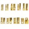 40-Pack Pure Copper Gold Plated Bullet Connectors with Banana Plugs, Assorted Sizes for Brushless Motors, Lithium Batteries, Airplane Models and DIY Projects (2mm Female) view 4