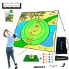 Airaperto Battle Golf Indoor Chipping Game,57x57 Portable Chipping Mat,Indoor Outdoor Sticky Golf for Adults and Junior Golfer Training Practise,Friends Family Yard Target Game view 1