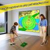 Airaperto Battle Golf Indoor Chipping Game,57x57 Portable Chipping Mat,Indoor Outdoor Sticky Golf for Adults and Junior Golfer Training Practise,Friends Family Yard Target Game view 2