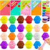 28pcs Valentine's Day Cards with Butter Slime for Kids, Playdough Modeling Clay for School Classroom Exchange Gift Party Favor Prizes view 1
