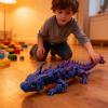 2PCS 3D Printed Dragon, 3D Animals, 3D Fidget Toy, Autism Toys, 3D Dragon, 3D Printing Dragon for Home Office Decor Executive Desk Toys (Gold 15.75in) view 4