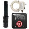 20205 NEW 4K 60MP HDMI USB TF Industrial Video Microscope Camera For Phone PCB Repair & 300X C-Mount Lens With 56-LED Adjustable Ring Light view 1