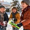 Snow Ball Maker - Mold with Handle, Winter Play Snowball Maker Tool, Fun Outdoor Activity for Lawn, Backyard, Patio, Garden, School, Christmas, Holiday Play, 8.27x2.48x2.91inch view 3