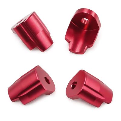 RC Models Parts For Mini For Mojave For Granite For Typhon Essential For Arrma 1/18 RC Protection For GROM Metal Shock Protector Upgrade 4pcs Cover(Red)