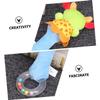 CIYODO 2pcs Plush Rattles Soft Cartoon Animal Ring for Newborns Sensory Development Hand-Eye Coordination view 3