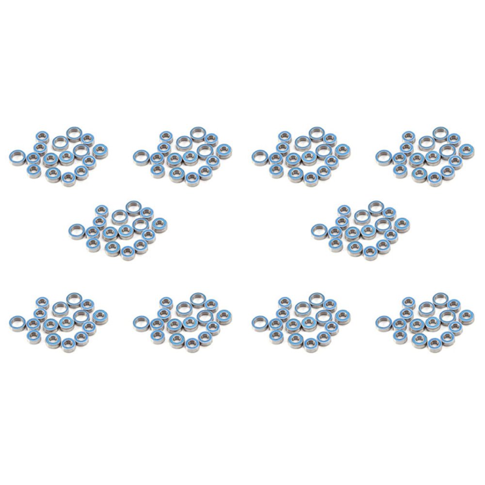 Bloepum 160PCS Rubber Sealed Ball Bearing Kit for TT02 TT-02 TT02D TT-02D 1/10 RC Car Upgrades Parts Accessories
