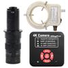 20205 NEW 4K 60MP HDMI USB TF Industrial Video Microscope Camera For Phone PCB Repair & 180X C-Mount Lens With 56-LED Adjustable Ring Light view 1