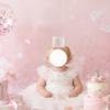 Yrrue First Birthday Crown Hat for Girl - Soft Pink One Flower Crown for 1st Bday Party Decoration & Cake Smash Photoshoot view 2