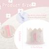 Yrrue First Birthday Crown Hat for Girl - Soft Pink One Flower Crown for 1st Bday Party Decoration & Cake Smash Photoshoot view 3