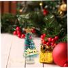 1:12 Scale Miniature Christmas Tree, Dollhouse Holiday Decor for Christmas Scene Displays and Parties view 3