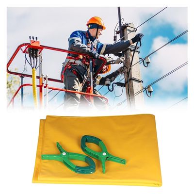 0.4kv/10kv Insulating Blanket Non-Slip Electrical Safety Blanket for Power Line Maintenance, Electrician Safety Work Mat for Construction Sites/Workshop(0.4KV - 40x50cm(15.7x19.7in))