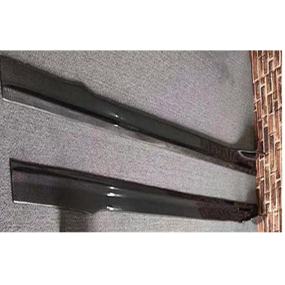 Carbon Fiber Front Rear Bumper Diffuser Side Skirt Lip Spoiler Compatible for Maserati Ghibli 2014-2017 Spoiler Car Accessories(Side Skirt)