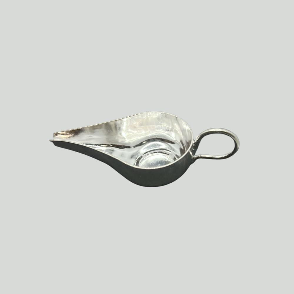 Mahita Collections Pure Silver Uggu Ginne Palada Bondla with Ring Handle 10g Milk/Water Feeder for Baby Boy/Girl