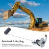 Fuel Replacement Gas r for SK200 8 SK210 8 SK330 8 Excavator, inum y and ABS l, Real Time 2 Pin Plug, view 4