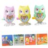 BESPORTBLE 6pcs Wind-up Owl Educational Playthings Safe Material Bright Colors Easter Birthday Gifts for Boys Random Color view 3