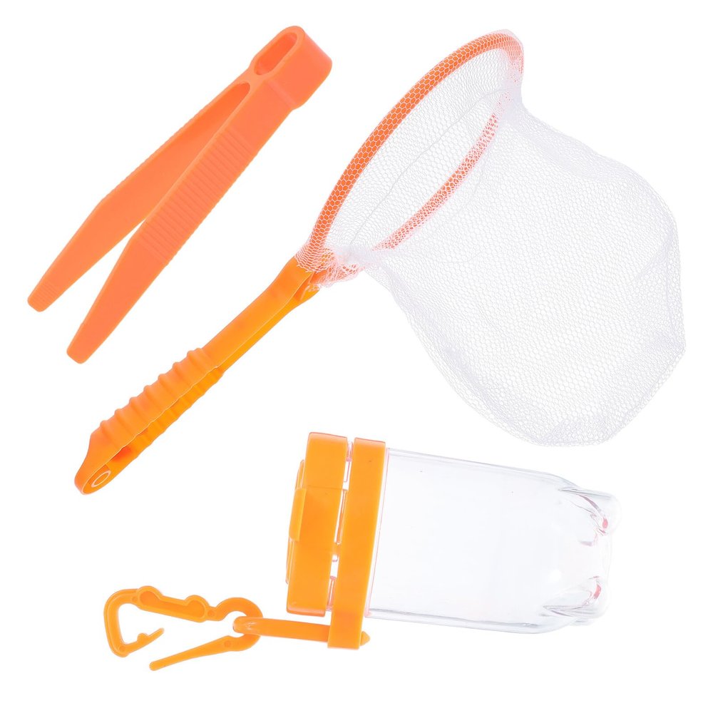 CIYODO Outdoor Adventure Bug Catching Kit with Net Observation Bottle and Tweezers for Nature Exploration and Science Learning Tools