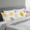 Long Body Pillow for Adults 16x57 Inch, White Bed Pillows Leaves Double Sided Print Linen Throw Pillows Covers, for Side Sleeping Pregnant Pillow with Zipper for Home Bed Living Room Decor J0-39 view 2