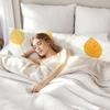 Long Body Pillow for Adults 16x57 Inch, White Bed Pillows Leaves Double Sided Print Linen Throw Pillows Covers, for Side Sleeping Pregnant Pillow with Zipper for Home Bed Living Room Decor J0-39 view 4
