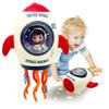 DDCJMLYF Electric Rocket Dancing Toy LED Lights Music Tummy Time Toy for Toddlers 3 Years Old Interactive Gift for Boys Girls Christmas Stocking Stuffers view 1