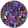 100 Cute Animal Stickers for Water Bottles & Laptops  Neon Rainbow Wildlife, Ocean, Birds, Dinos & Fantasy  Waterproof Glossy PVC, Strong Adhesive  22.4 inch Vinyl Decals, No Repeats view 1