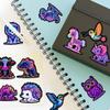 100 Cute Animal Stickers for Water Bottles & Laptops  Neon Rainbow Wildlife, Ocean, Birds, Dinos & Fantasy  Waterproof Glossy PVC, Strong Adhesive  22.4 inch Vinyl Decals, No Repeats view 4