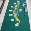 Hsqqdc Blackjack Game Tablecloth Felt Poker Mat Casino Gaming Accessory for Holiday Theme Party Poker Night Fundraisers and Gatherings view 4