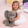 YUKOUQIAN Elephant Stuffed Animal Cute Plush Doll Toy 8 inch for Girls Boys Christmas (Siting Elephant) view 4