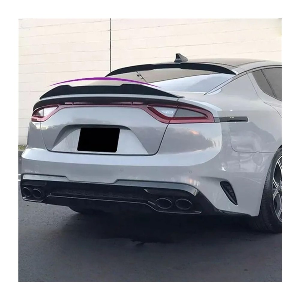 Carbon Fiber Rear Trunk Spoiler Wings Compatible for Kia Stinger 2018-2023 Car Racing Highkick Boot Lid Wing Lip Body Kit