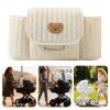 Adjustable Stroller Organizer with Wipes Dispenser and Tissue Opening, Convenient Storage for Diaper, Bottle, Snack, Cup, Toy, Phone, , Perfect for Parents on the Go view 4