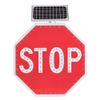 Solar-Powered LED Stop Sign - 24" Reflective Aluminum Octagon Traffic Sign for Road Safety, Construction, Parking Lot - Flashing Warning Light, Durable & Weather-Resistant view 1