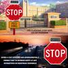Solar-Powered LED Stop Sign - 24" Reflective Aluminum Octagon Traffic Sign for Road Safety, Construction, Parking Lot - Flashing Warning Light, Durable & Weather-Resistant view 4
