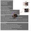 AEORC RX142 S-FHSS Mini Micro Receiver, 4CH 5A Brushed ESC Built-in, Auto Matching Frequency, Compatible with External Brushed or Brushless ESC (RX146 Flysky AFHDA-2A) view 4