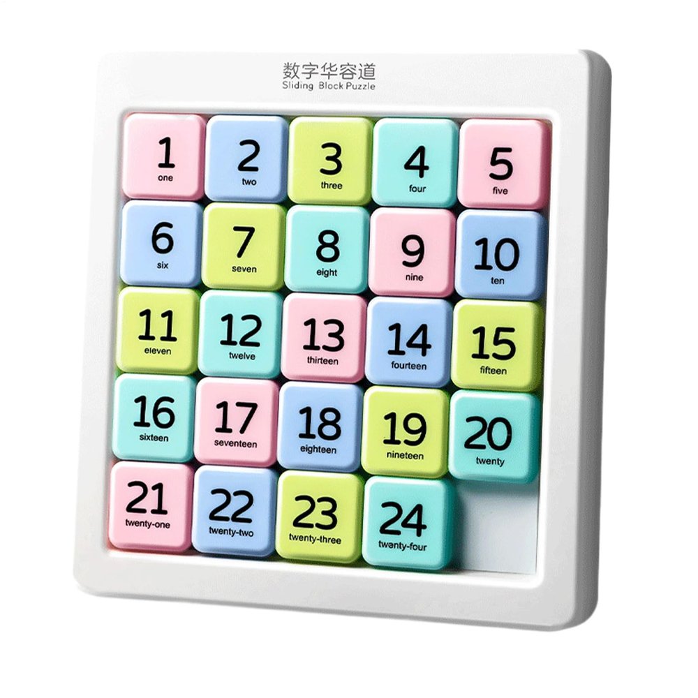 Number Slide Puzzle - Slide Puzzle Game Number | Handheld Brain Teaser Toy Challenge Logic Skills for Kids Adults Game Night Travel Entertainment Desk Classroom