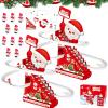 Animated Christmas Tree Ski Slope, Musical Gingerbread Ski Slope, Electric Santa Climbing Slide Track with LED Lights & Music, with 3/5 Characters (2set -with 5 Characters) view 1